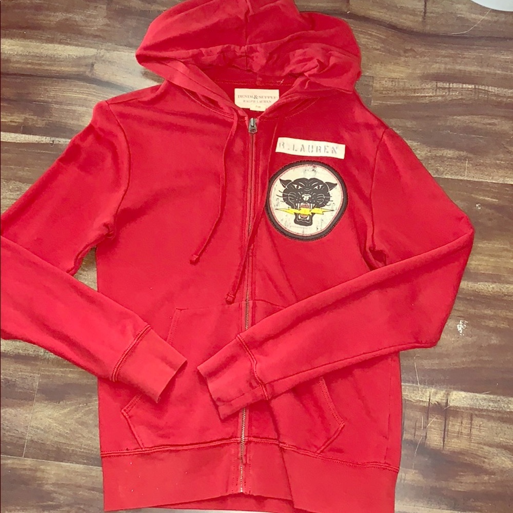 Red R.L zip up